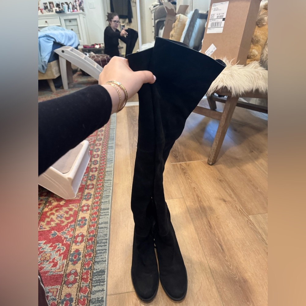 Stuart Weitzman Black Over-the-Knee Boots